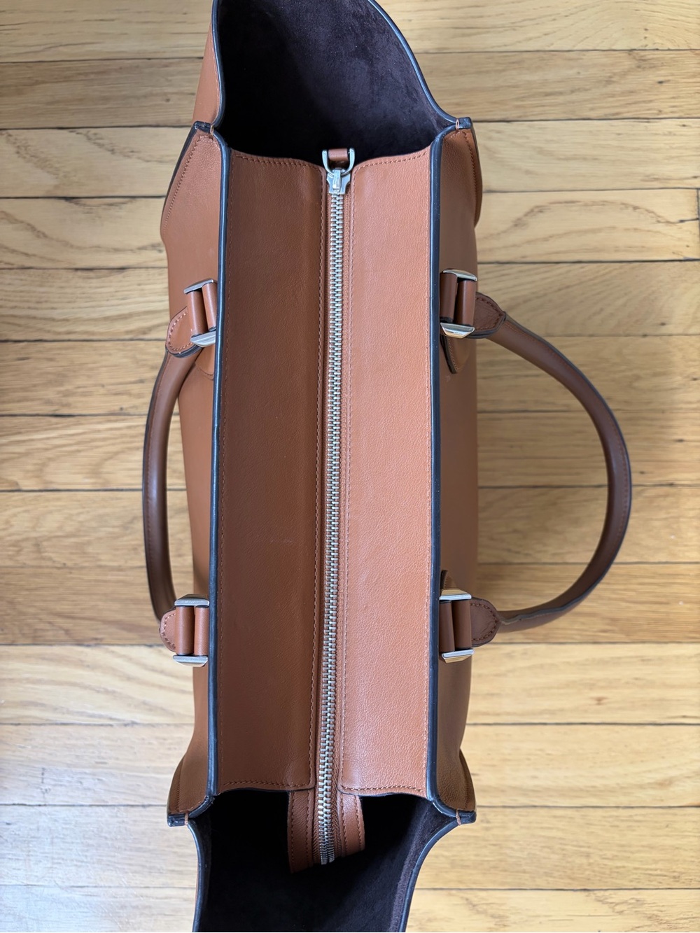 Michael Kors Collection Brown Leather Tote - Picture 3 of 6